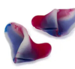 red white blue earplugs